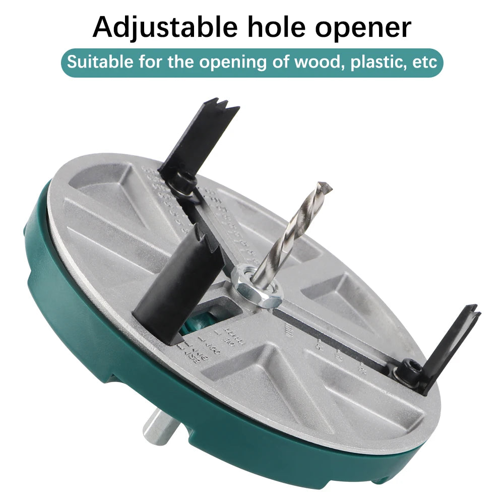 Adjustable Multi‑Diameter Hole Saw (45–130 mm) – Precision Wood & Drywall Opener