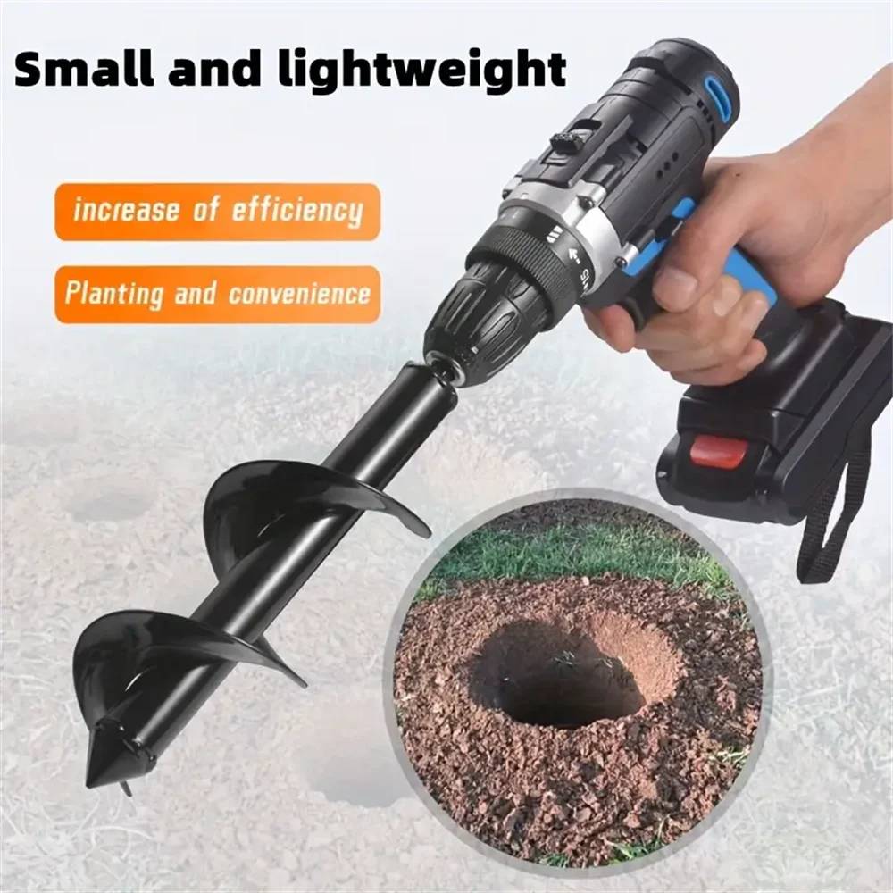 Garden Spiral Auger Drill Bit (3/8" Hex Drive) β Easy Hole Digger for Bulbs & Seedlings