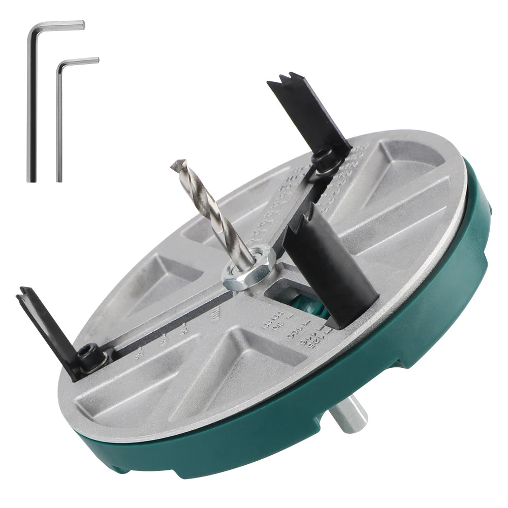 Adjustable Multi‑Diameter Hole Saw (45–130 mm) – Precision Wood & Drywall Opener