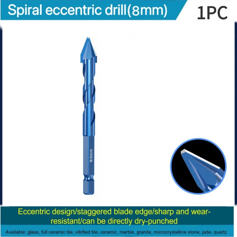 High-Hardness Eccentric Drill Bits – For Tile, Glass, Metal & Wood (Singles & Multi-Pack)