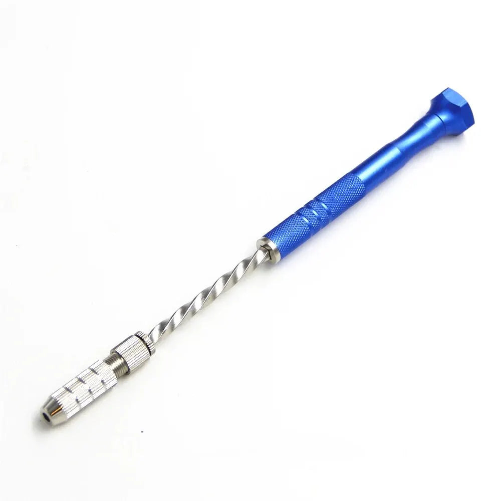 Manual Hand Twist Drill Set – Extended Reach with 10 Micro Drill Bits