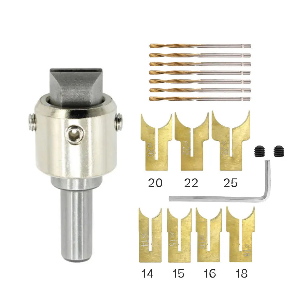 18-Piece Carbide Ball Blade Beads Drill Bit Set – 14 mm to 25 mm