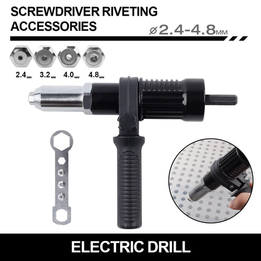 🔧 Rivet Gun Drill Adapter – Turn Your Drill into a Power Riveting Tool