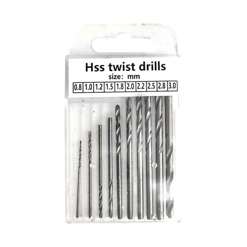 Manual Hand Twist Drill Set – Extended Reach with 10 Micro Drill Bits
