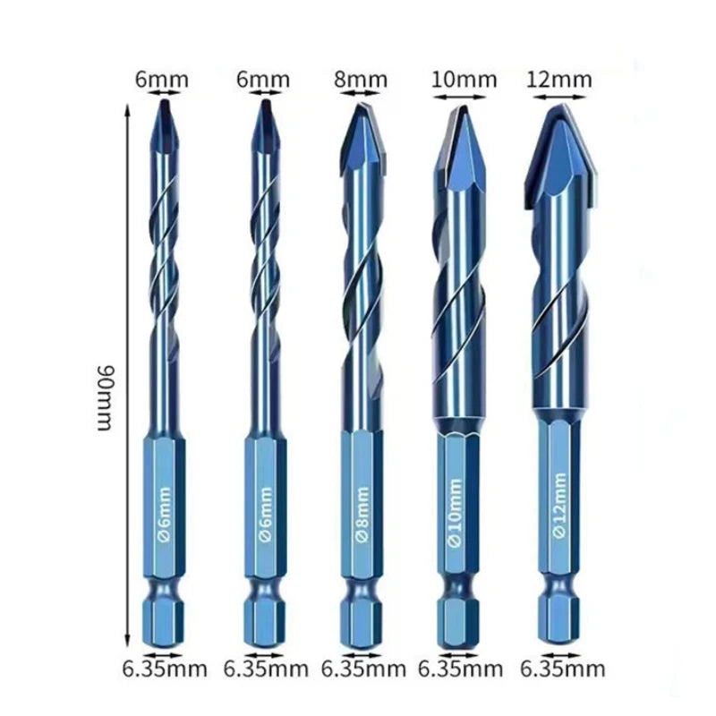 High-Hardness Eccentric Drill Bits – For Tile, Glass, Metal & Wood (Singles & Multi-Pack)
