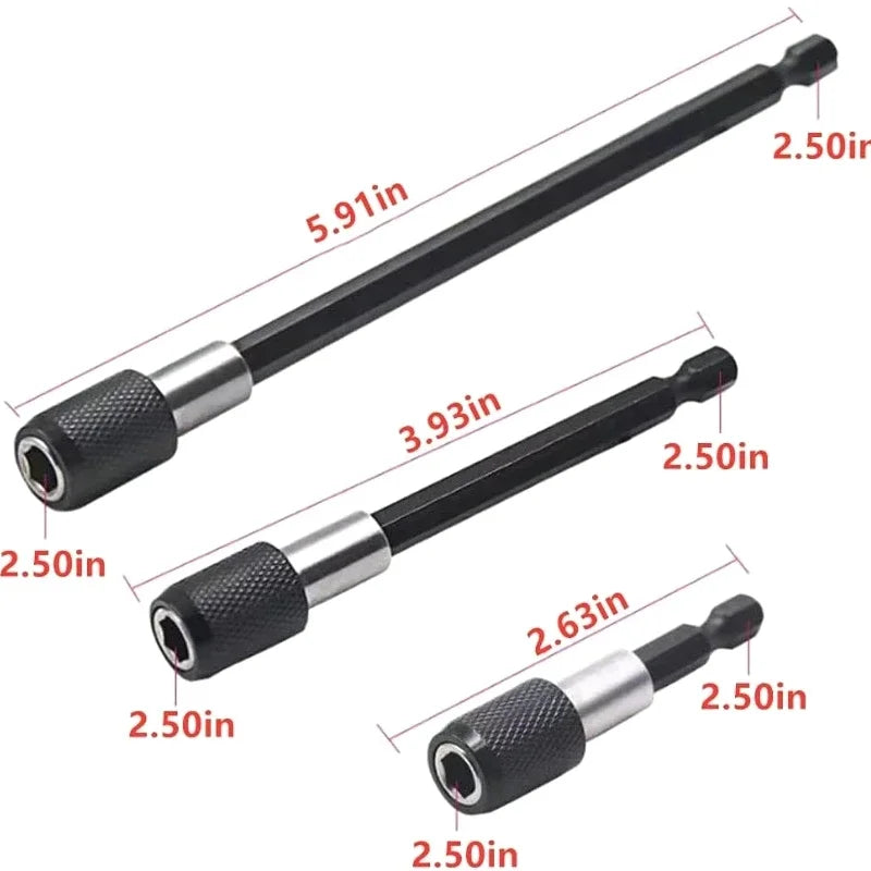 Flexible Drill Extension & Nut Driver Bit Set – Bendable Right Angle Adapter