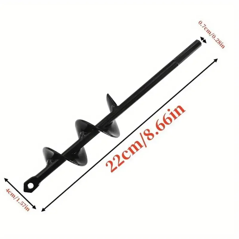 Garden Spiral Auger Drill Bit (3/8" Hex Drive) – Easy Hole Digger for Bulbs & Seedlings