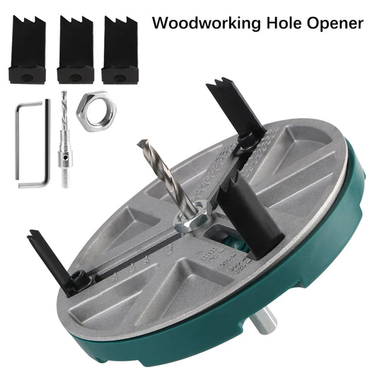 Adjustable Multi‑Diameter Hole Saw (45–130 mm) – Precision Wood & Drywall Opener
