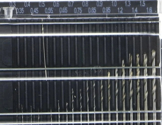 20-Piece Precision Micro Drill Bit Set – 0.3mm to 1.6mm (with Case)